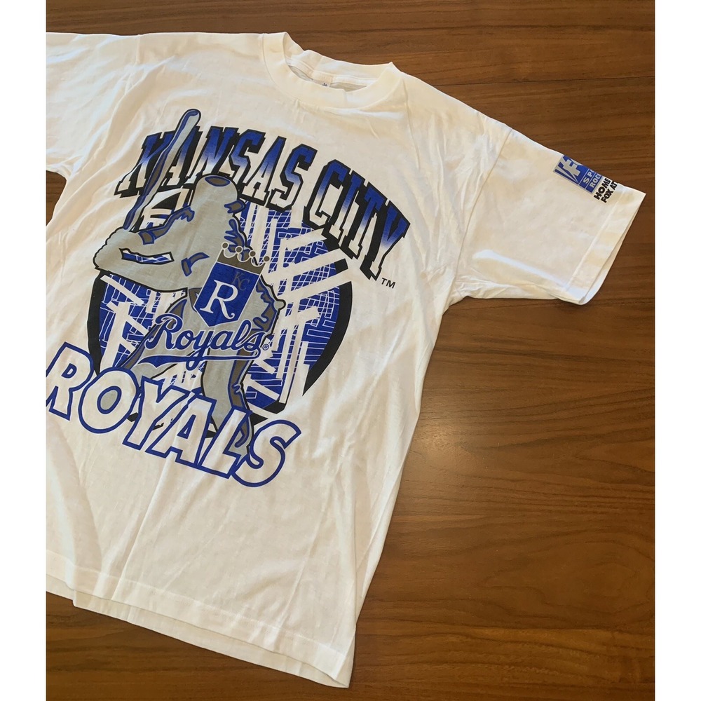 Vintage Kansas City Royals 90's T Shirt Mens XL Graphic Top SGA Fox Sports White